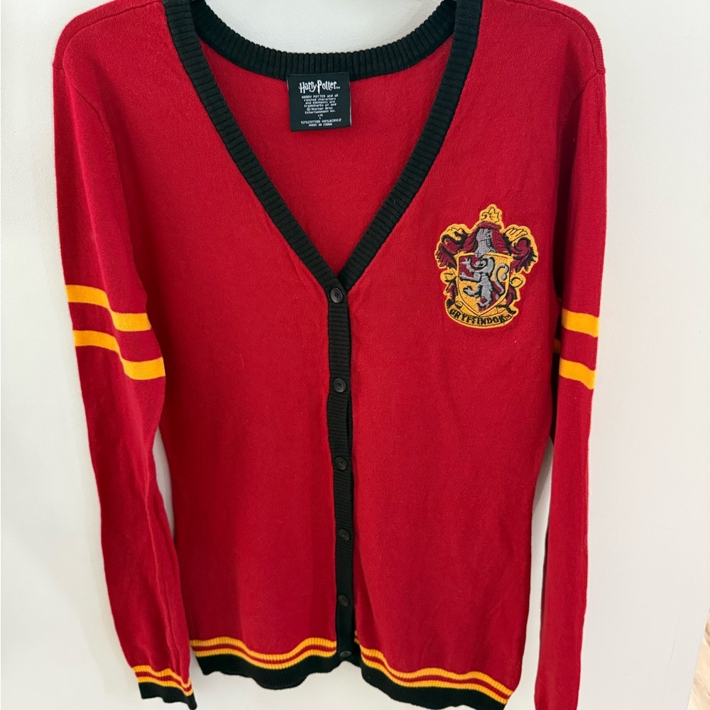 Warner Bros. Red and Black Gryffindor Cardigan